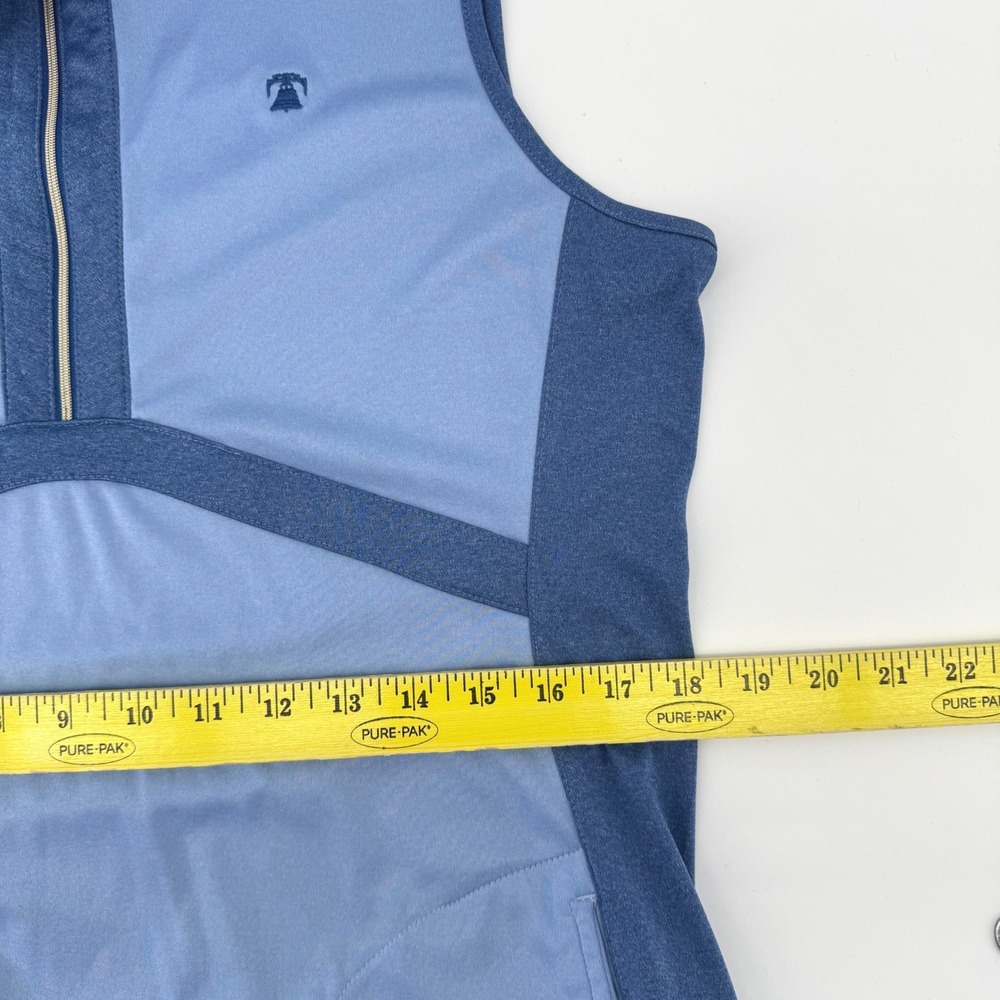Greg Norman ML75 Womens Large Play Dry Blue Sleeveless Quarter Zip Golf Dress - Picture 5 of 7